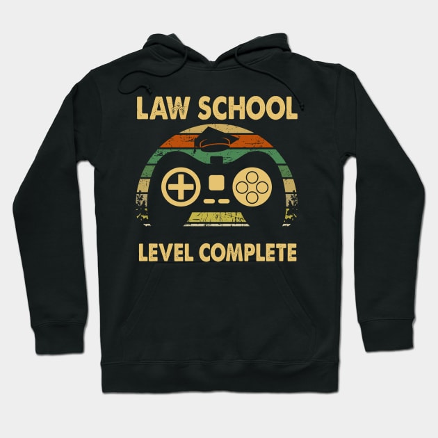 Vintage Law School Level Complete Last Day of School Shirts Hoodie by crosszcp2